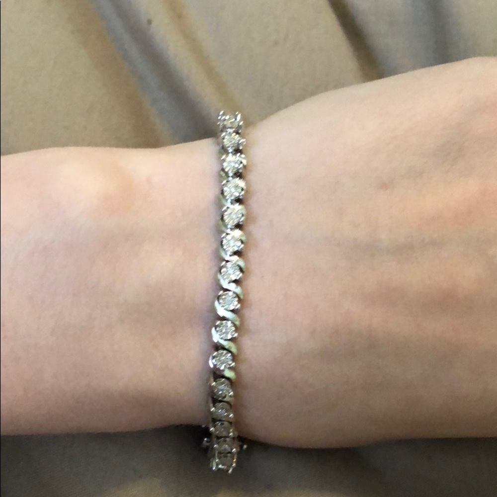 1/4 ct diamond tennis bracelet